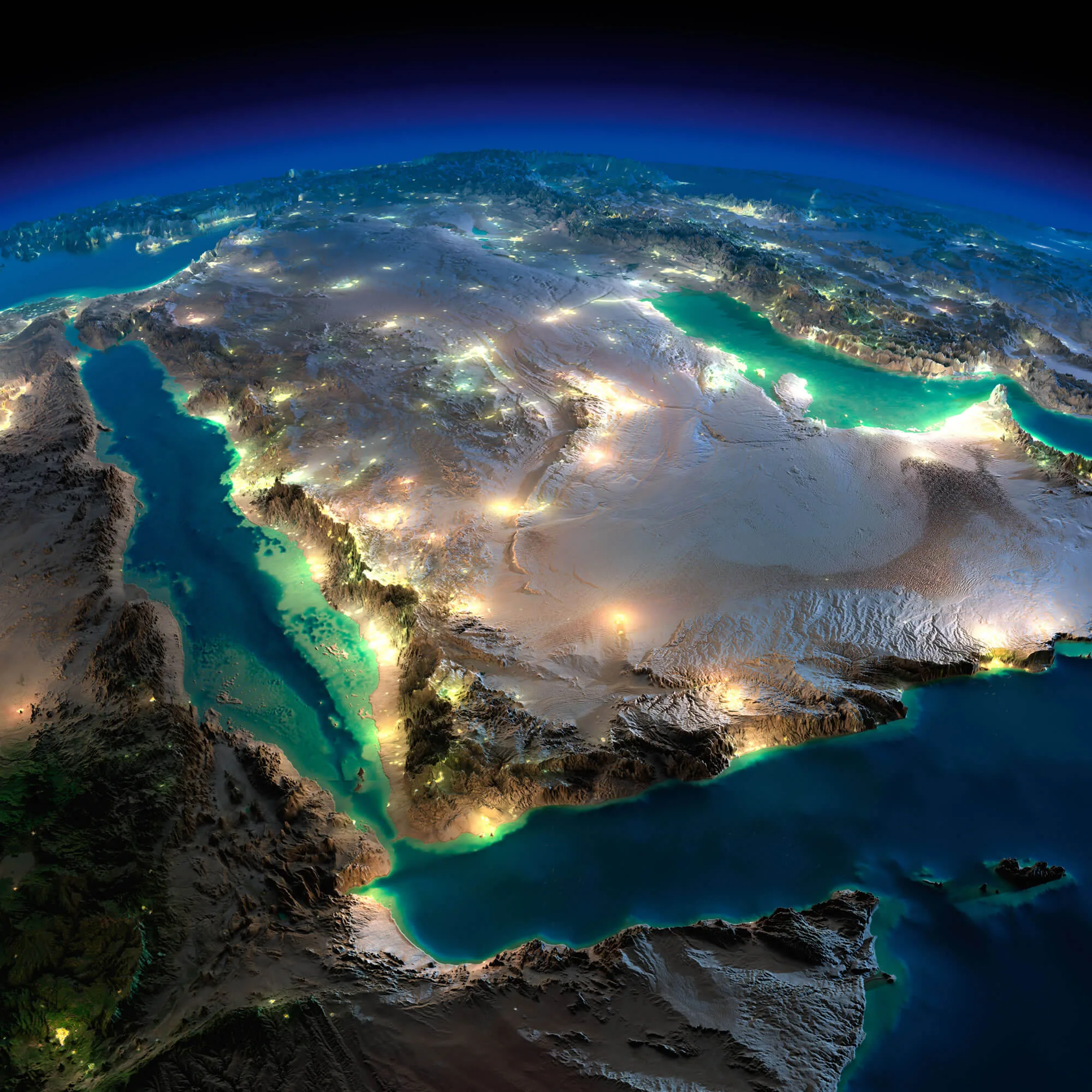 Saudi Arabia map